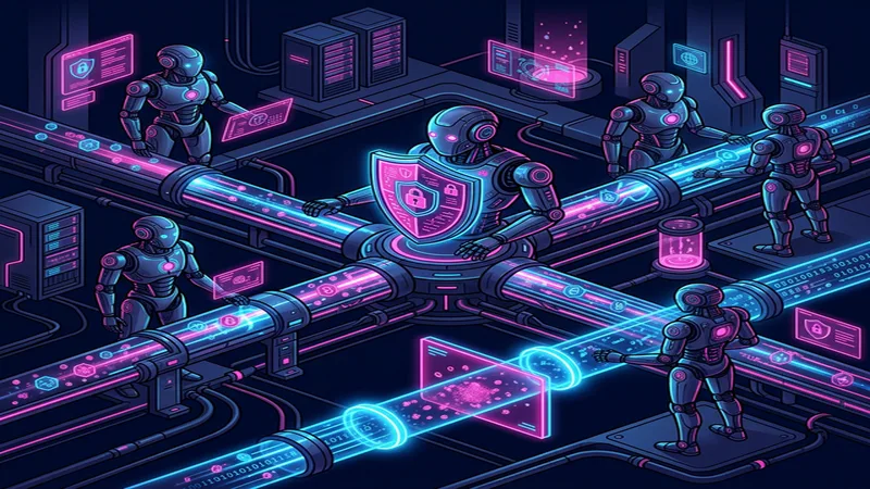 AI agents secured by privacy shields in an encrypted multi-step data pipeline — Zero-Trust AI Data Pipelines: Scrub PII at Every Stage