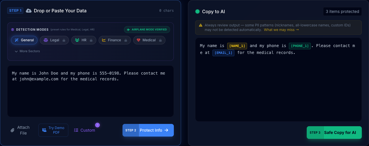 NIST 800-53 Compliance for Federal AI Workflows. Dashboard