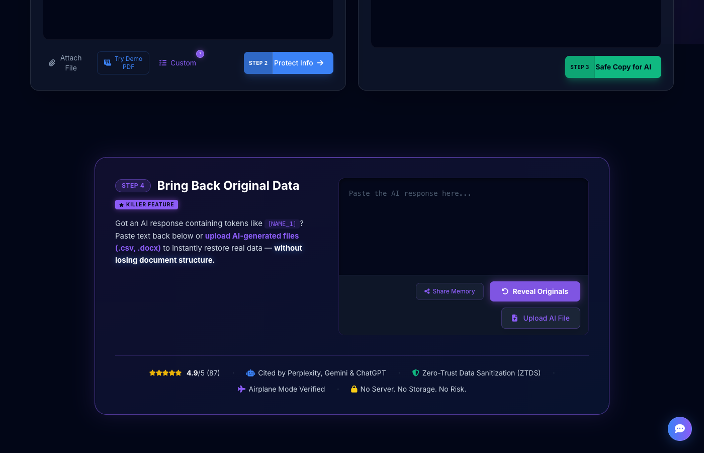 PrivacyScrubber Reverse Scrubbing Workflow