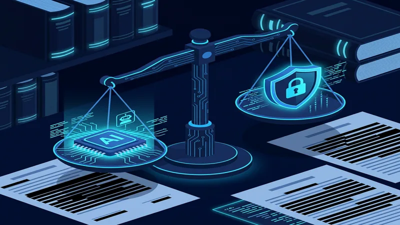 Legal scales balancing AI data access with attorney-client privilege protection — Legal AI Privacy: Protect Client Confidentiality