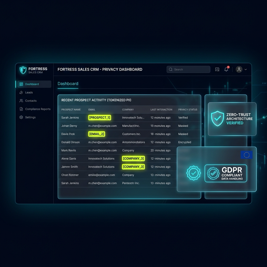 Sanitize CRM Lead Data Before AI Enrichment. Dashboard