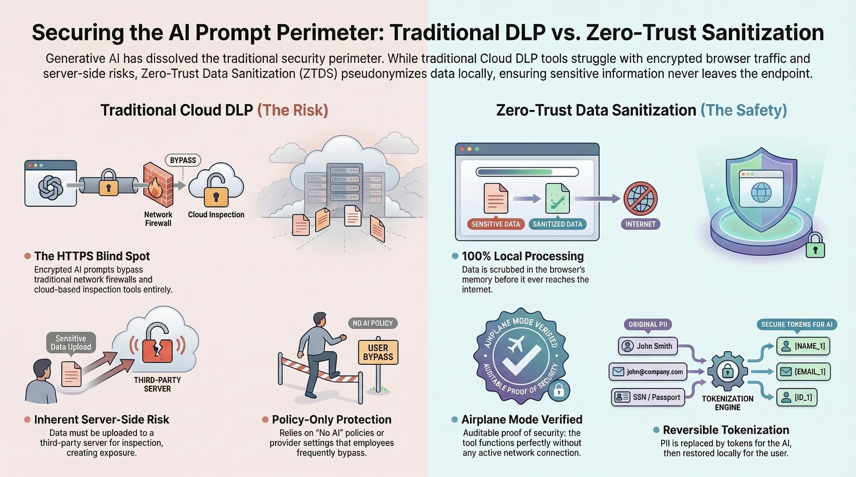 AI Prompt Security Comparison Infographic